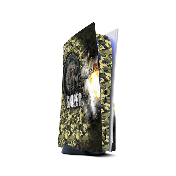 Camo Sniper Decal For PS5 Playstation 5 Console And Controller , Full Wrap Vinyl For PS5 - ZoomHitskin