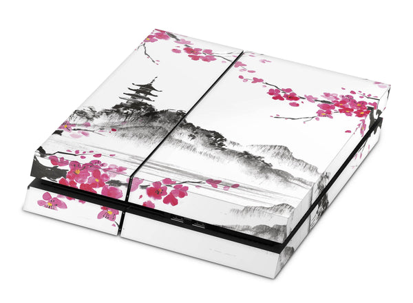 PS4 Skin Decal For Playstation 4 Console Japanese Temple - ZoomHitskin