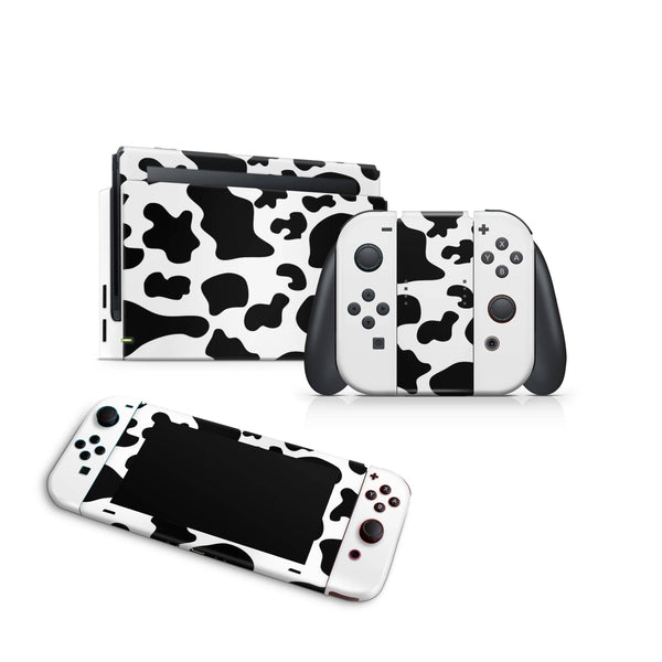 Cute Bovine Nintendo Switch Skin Decal For Console Joy-Con And Dock - ZoomHitskin