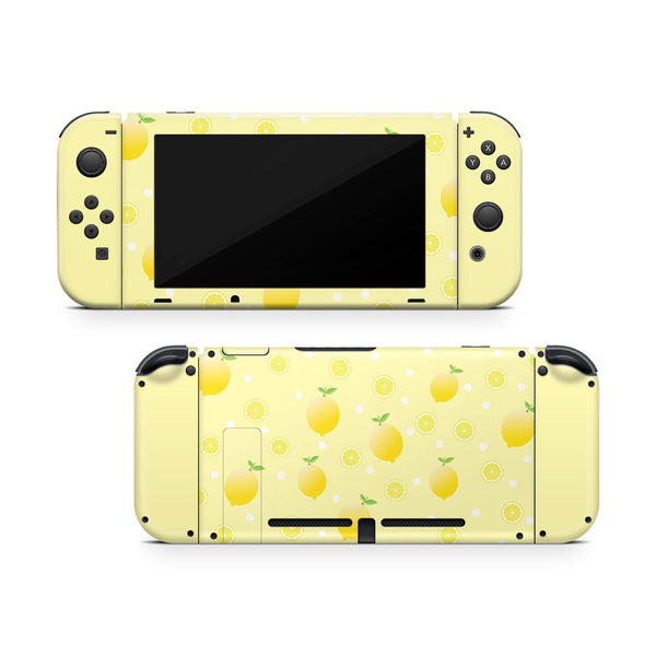 Cute Lime Citrus Nintendo Switch Skin Decal For Console Joy-Con And Dock - ZoomHitskin