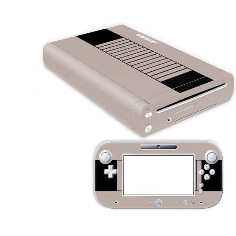 Wii U  Console Skin Decal Sticker Retro Custom Design Set - ZoomHitskin