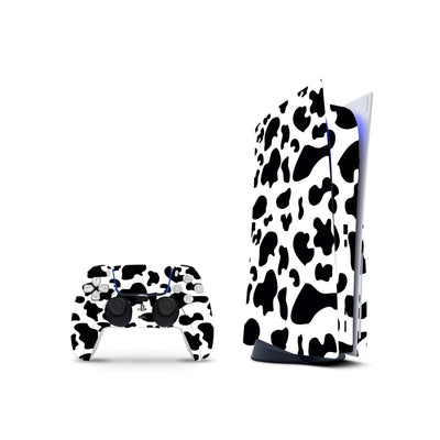 PS5 Skin Decals - Cow Farm Design - Full Wrap Sticker  *High tech quality material 3M Sticker , adhesive backed vinyl that is precut to fit perfectly  *Easy Installation , Stylish and fashion design  *Protect your console and controller from scratches and dust - ZoomHitskin