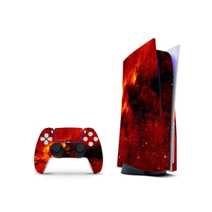 Astral Space Ruby Skin Decal For PS5 Playstation 5 Console And Controller , Full Wrap Vinyl For PS5 - ZoomHitskin