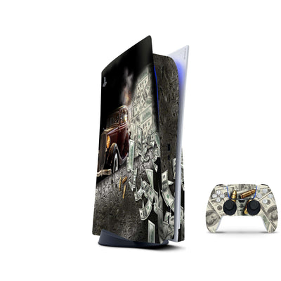 Gangster Mafio Skin Decal For PS5 Playstation 5 Console And Controller , Full Wrap Vinyl For PS5 - ZoomHitskin