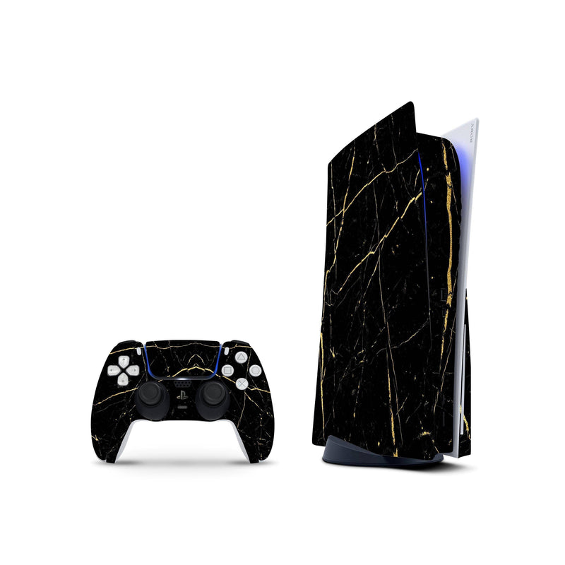 Gold Quartz Skin Decal For PS5 Playstation 5 Console And Controller , Full Wrap Vinyl For PS5 - ZoomHitskin