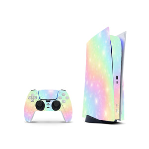 Rainbow Skin Decal For PS5 Playstation 5 Console And Controller , Full Wrap Vinyl For PS5 - ZoomHitskin