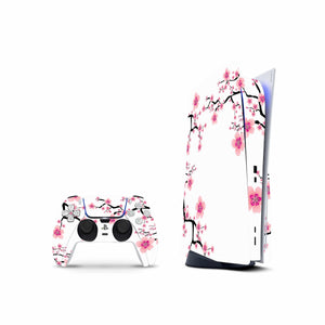 White Asian Skin Decal For PS5 Playstation 5 Console And Controller , Full Wrap Vinyl For PS5 - ZoomHitskin