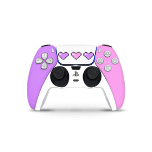 Gaming Hearts  Skin Decal For PS5 Playstation 5 Console And Controller , Full Wrap Vinyl For PS5 - ZoomHitskin