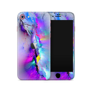 Rainbow Colorful Purple Painting Full Wrap Skin Iphone 11 Pro Max SE 2020 - ZoomHitskin