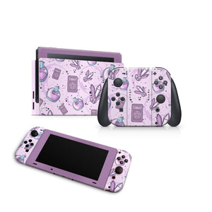 Magic Crystal Nintendo Switch Skin Decal For Console Joy-Con And Dock - ZoomHitskin