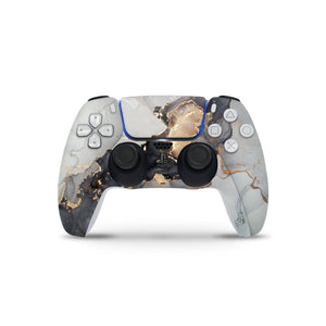 Marble Silver Black Skin Decal For PS5 Playstation 5 Console And Controller , Full Wrap Vinyl For PS5 - ZoomHitskin
