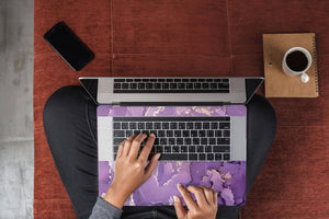 Macbook Skin Decals - Mauve Rocks - Full Wrap Sticker - ZoomHitskins