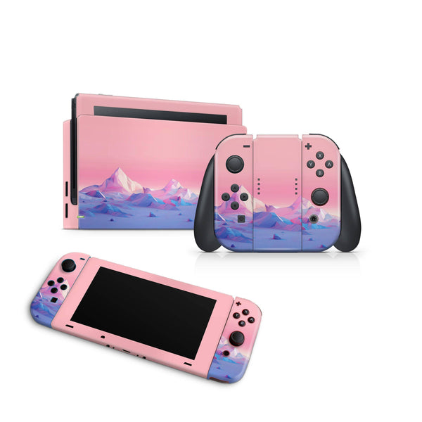 Montain Horizon Nintendo Switch Skin Decal For Console Joy-Con And Dock - ZoomHitskin