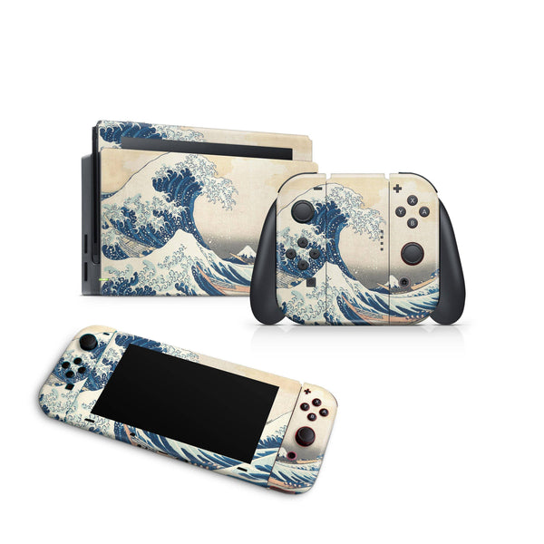 Nintendo Switch Decal For Console Joy-Con And Dock Sea Storm - ZoomHitskin