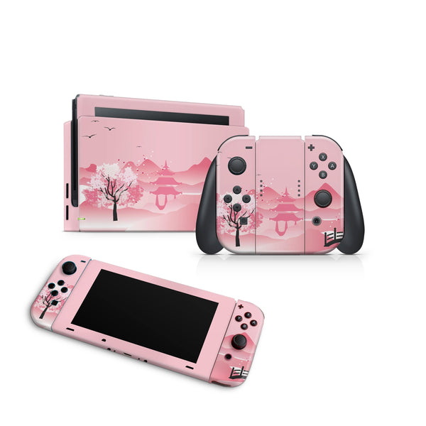 Nintendo Switch Skin Decal For Console Joy-Con And Dock Asian Rose - ZoomHitskin