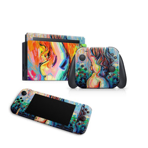 Nintendo Switch Skin Decal For Console Joy-Con And Dock Body Painting - ZoomHitskin
