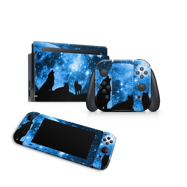 Nintendo Switch Skin Decal For Console Joy-Con And Dock Brute Wolves - ZoomHitskin