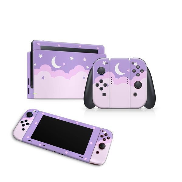 Nintendo Switch Skin Decal For Console Joy-Con And Dock Cloud Pastels - ZoomHitskin