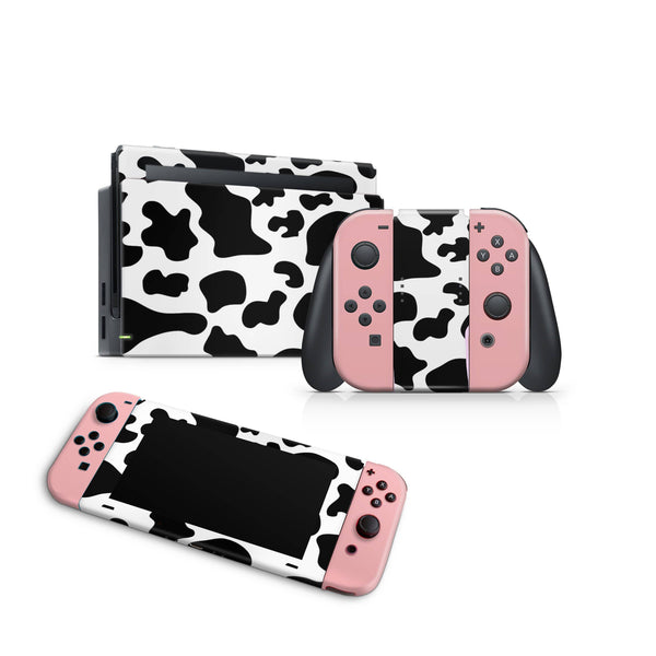 Nintendo Switch Skin Decal For Console Joy-Con And Dock Cow Bull - ZoomHitskin