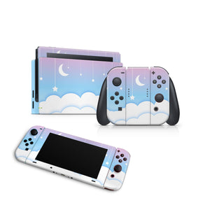 Nintendo Switch Skin Decal For Console Joy-Con And Dock Crescent - ZoomHitskin