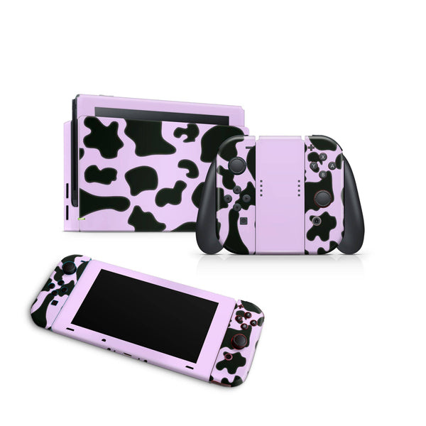 Nintendo Switch Skin Decal For Console Joy-Con And Dock Farm Animal Lavender - ZoomHitskin