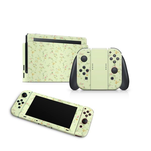 Nintendo Switch Skin Decal For Console Joy-Con And Dock Fine Plants - ZoomHitskin