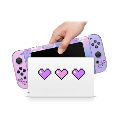 Nintendo Switch Skin Decal For Console Joy-Con And Dock Gaming Girl - ZoomHitskin