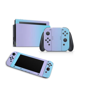 Nintendo Switch Skin Decal For Console Joy-Con And Dock Gradient Lavender - ZoomHitskin
