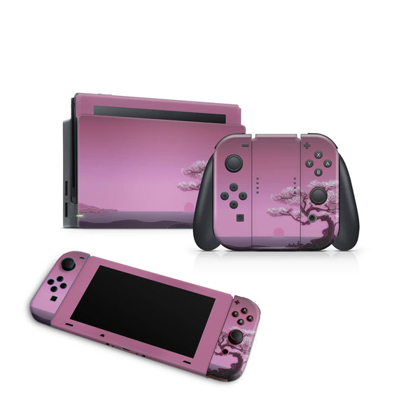 Nintendo Switch Skin Decal For Console Joy-Con And Dock Island Raspberrie Color - ZoomHitskin