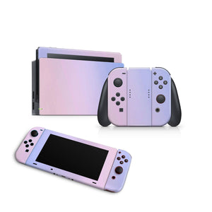 Nintendo Switch Skin Decal For Console Joy-Con And Dock Lilac Degrade - ZoomHitskin