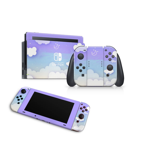 Nintendo Switch Skin Decal For Console Joy-Con And Dock Misk Sky - ZoomHitskin