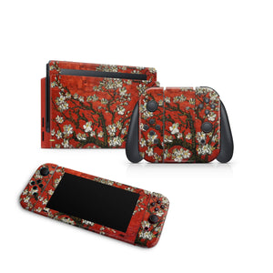 Nintendo Switch Skin Decal For Console Joy-Con And Dock Paint Flourish - ZoomHitskin