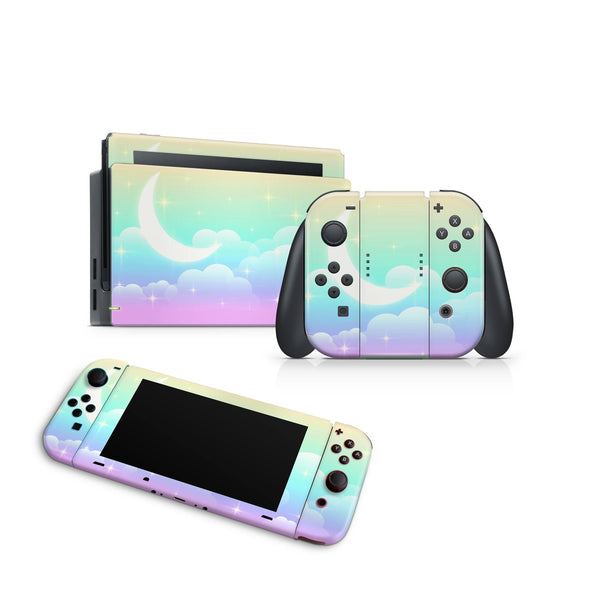 Nintendo Switch Skin Decal For Console Joy-Con And Dock Pastel Beauty - ZoomHitskin