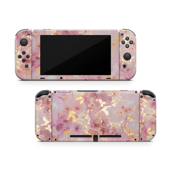 Nintendo Switch Skin Decal For Console Joy-Con And Dock Pinkish Granites - ZoomHitskin