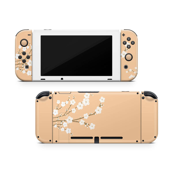 Nintendo Switch Skin Decal For Console Joy-Con And Dock Pivoine Beige - ZoomHitskin