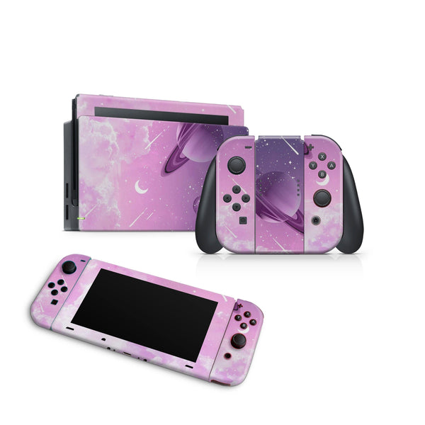 Nintendo Switch Skin Decal For Console Joy-Con And Dock Planet Meteor - ZoomHitskin