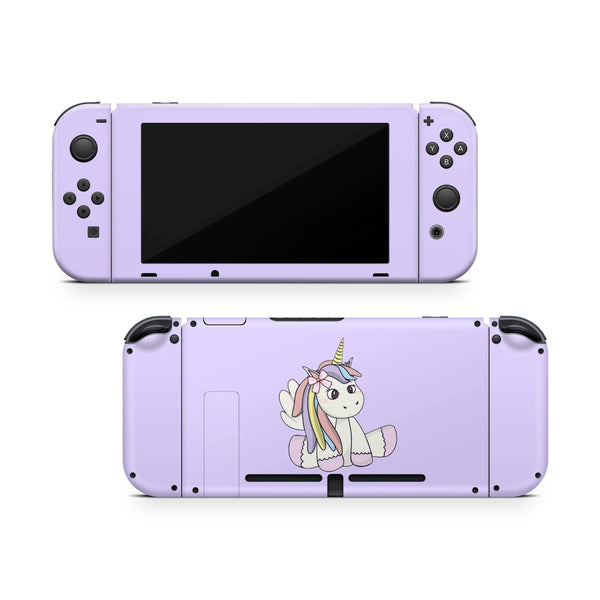 Nintendo Switch Skin Decal For Console Joy-Con And Dock Pony Unicorn - ZoomHitskin