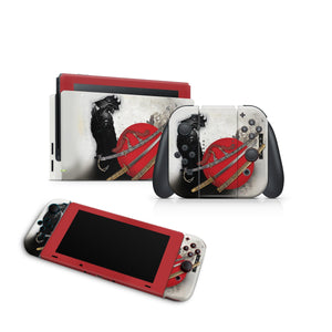 Nintendo Switch Skin Decal For Console Joy-Con And Dock Samurai Art - ZoomHitskin