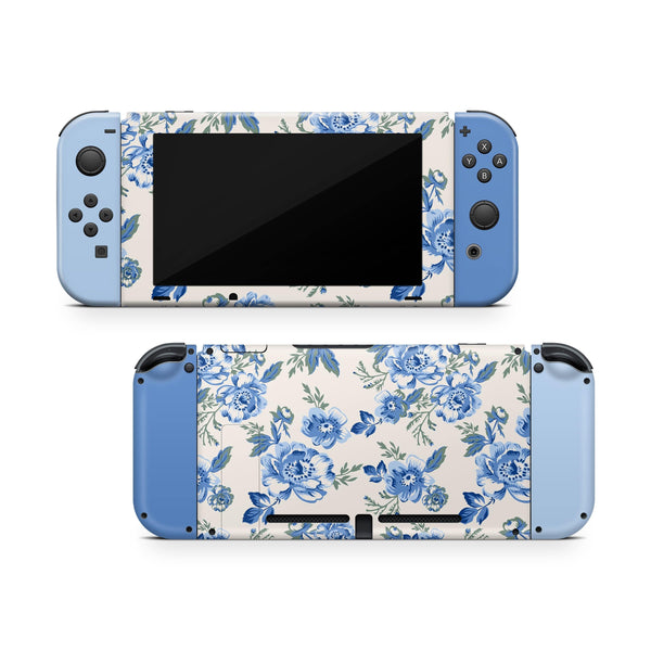 Nintendo Switch Skin Decal For Console Joy-Con And Dock Sentimental Baby Blue - ZoomHitskin