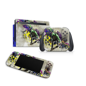 Nintendo Switch Skin Decal For Console Joy-Con And Dock Skater - ZoomHitskin