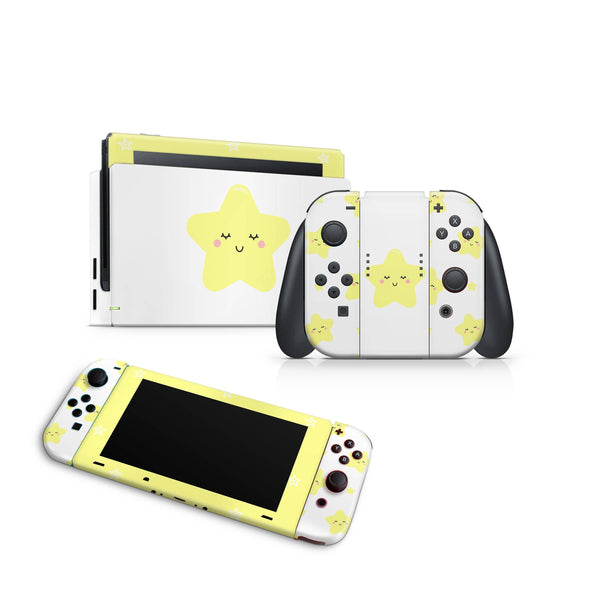 Nintendo Switch Skin Decal For Console Joy-Con And Dock Starry Cartoon - ZoomHitskin