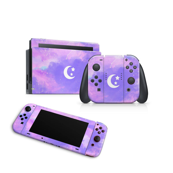 Nintendo Switch Skin Decal For Console Joy-Con And Dock Starry Night - ZoomHitskin