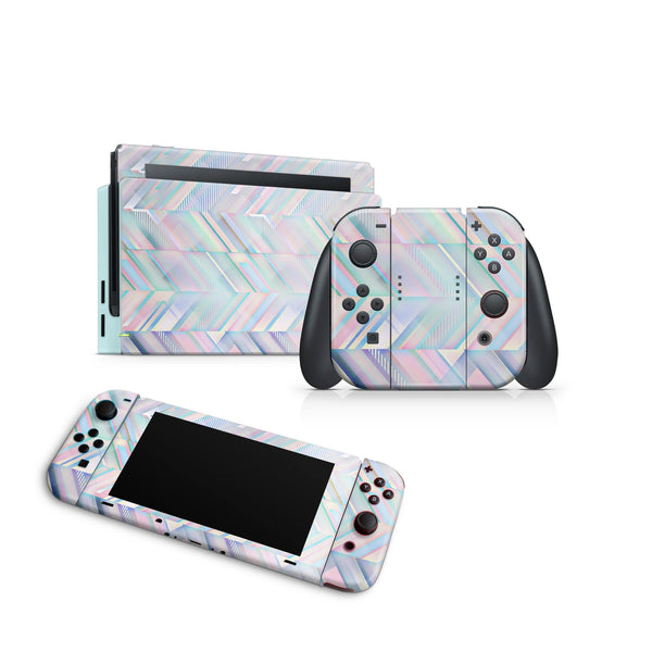 Nintendo Switch Skin Decal For Console Joy-Con And Dock Symetric Graphic - ZoomHitskin