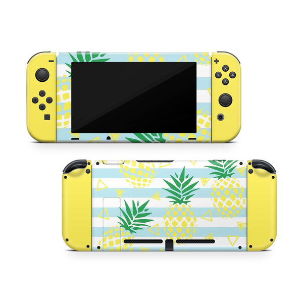 Nintendo Switch Skin Decal For Console Joy-Con And Dock Yellow Pineapple - ZoomHitskin