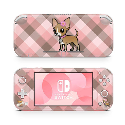 Cute Chihuahua Nintendo Switch Lite Skin Decal For Game Console - ZoomHitskin