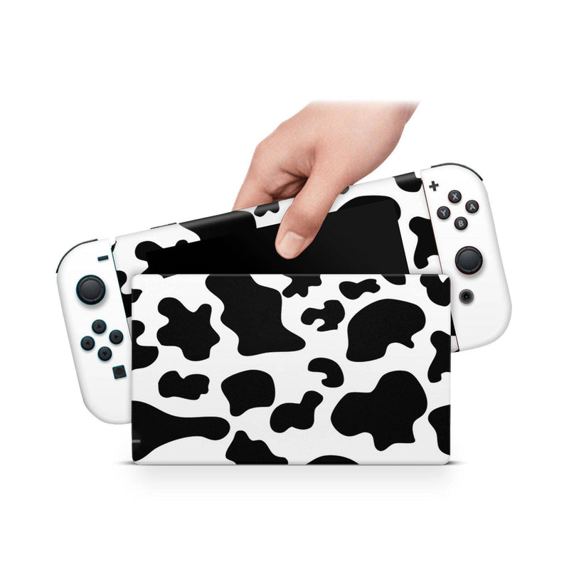 Cute Bovine Nintendo Switch Skin Decal For Console Joy-Con And Dock - ZoomHitskin