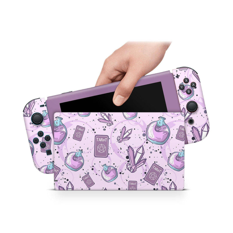 Magic Crystal Nintendo Switch Skin Decal For Console Joy-Con And Dock - ZoomHitskin