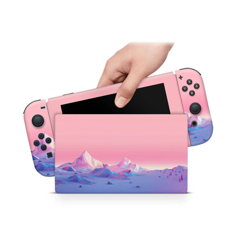 Montain Horizon Nintendo Switch Skin Decal For Console Joy-Con And Dock - ZoomHitskin