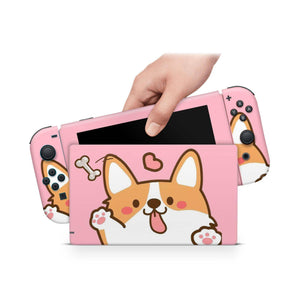 Nintendo Switch Skin Decal For Console Joy-Con And Dock Adorable Puppy - ZoomHitskin
