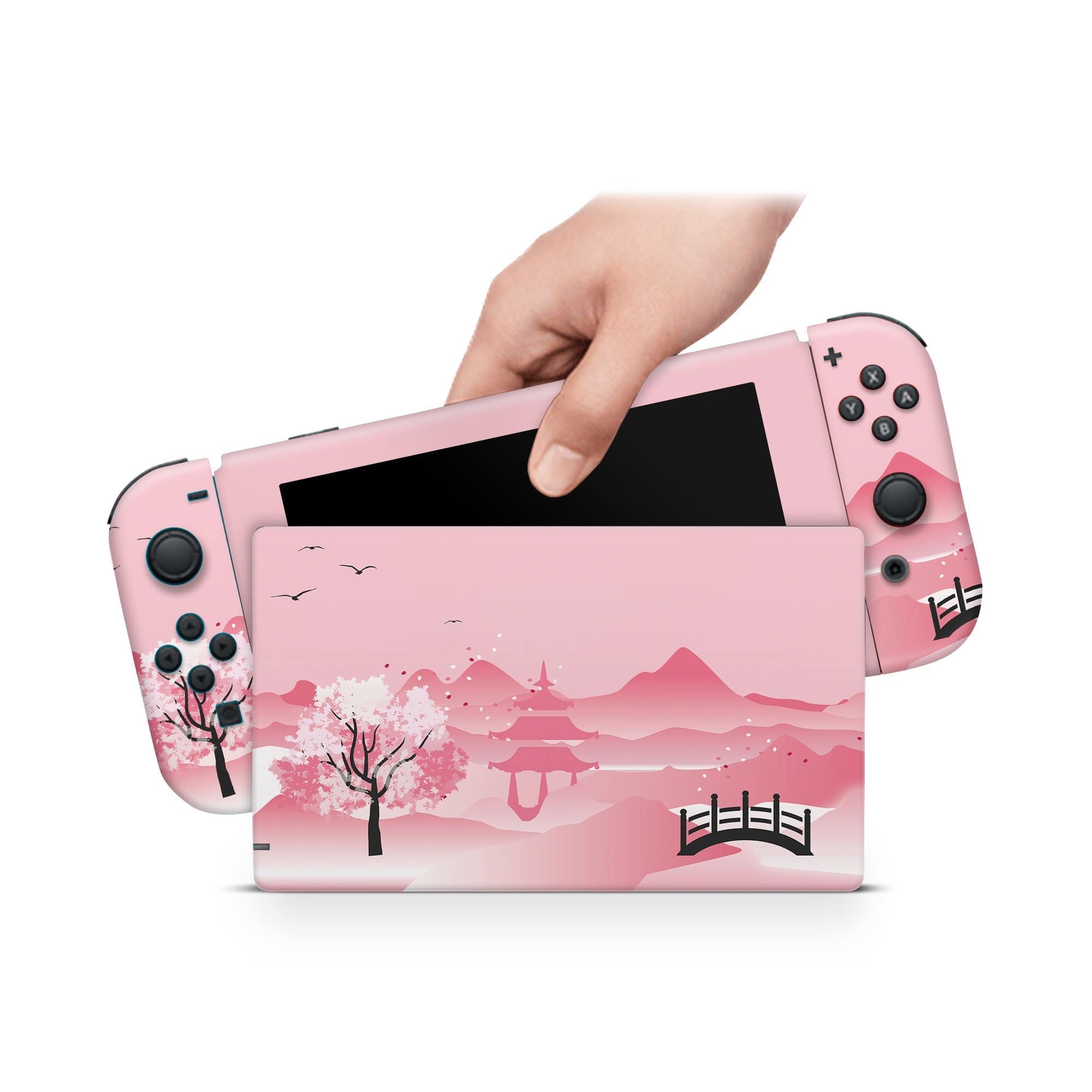 Stickietech Nintendo Switch Sakura Skin New Nintendo Switch Pink